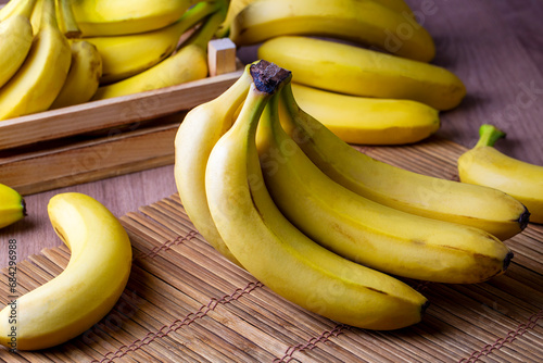 Bunch of Raw Organic Banana...