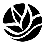 generic logo design vector art silhouette black