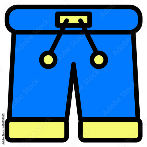 Pants icon vector style.