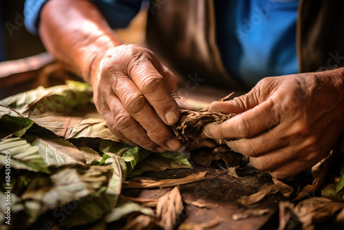 Sabiduría entre Hojas: El Arte Tradicional del Trabajo del Tabaco photo