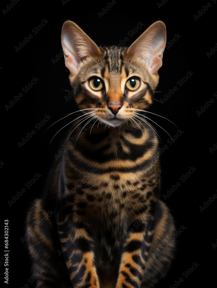 Lukoi Cat Studio Shot Isolated on Clear Background, Generative AI Lukoi Cat Studio Shot Isolated on Clear Background, Generative AI