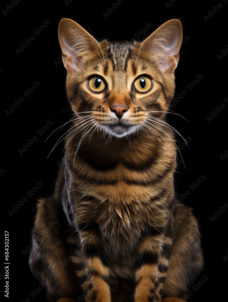 Lukoi Cat Studio Shot Isolated on Clear Background, Generative AI Lukoi Cat Studio Shot Isolated on Clear Background, Generative AI