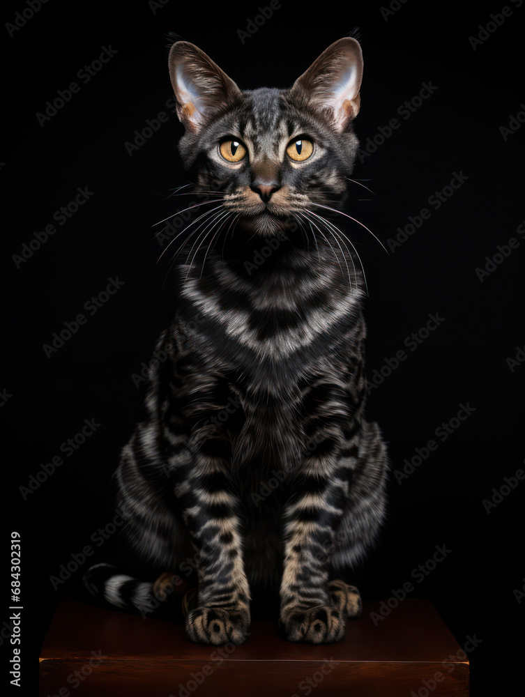 Lukoi Cat Studio Shot Isolated on Clear Background, Generative AI Lukoi Cat Studio Shot Isolated on Clear Background, Generative AI