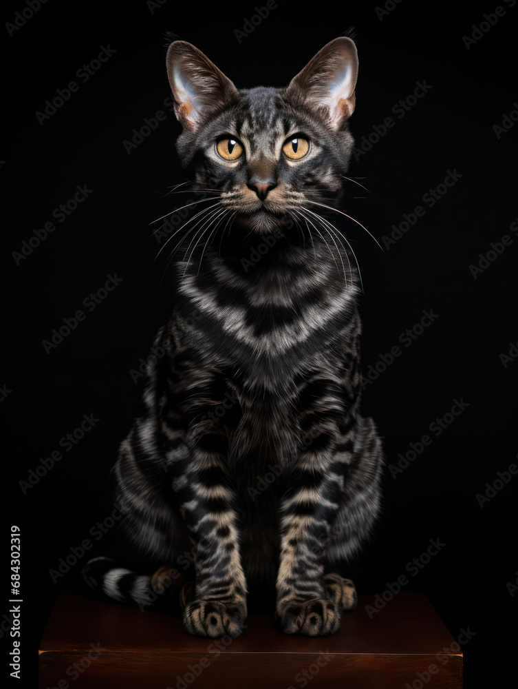 Lukoi Cat Studio Shot Isolated on Clear Background, Generative AI