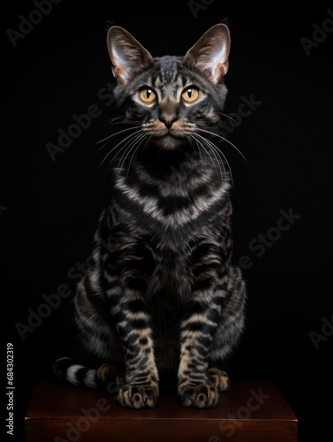 Lukoi Cat Studio Shot Isolated on Clear Background, Generative AI