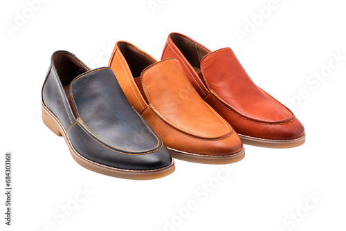 Casual Slip-On Loafers on transparent background.