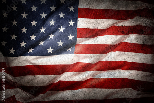 Grunge American flag
