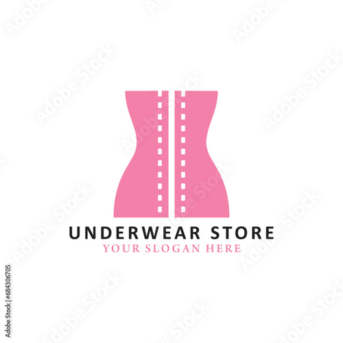 underwear women logo design vector format