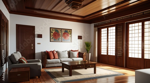 Luxury Interior Showcase with Elegant Furniture and Stunning Architecture