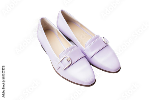 Lavender Slip-on Shoes on transparent background.