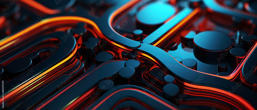 Futuristic abstract background with vibrant hues and technical elements. Futuristic abstract background with vibrant hues and technical elements.