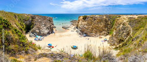 Wonderful beach near Porto Covo, Portugal photo