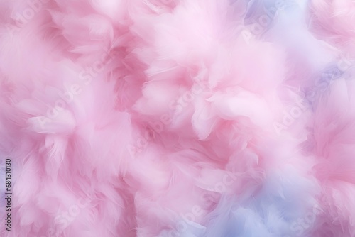 Delicate fluffy pink cotton candy  sweet airy edible cotton.