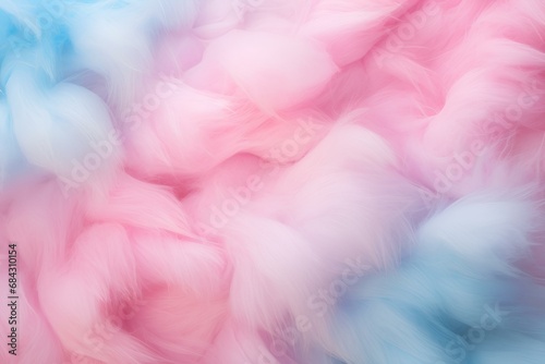 Delicate fluffy pink cotton candy  sweet airy edible cotton.