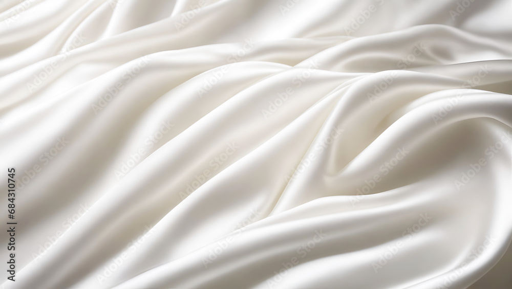 Obraz premium pure snow white silk, satin smooth fabric, an exquisitely delicate fabric