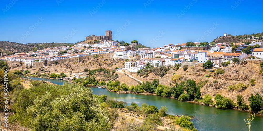 View of small portugese town Mertola