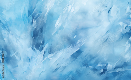 Wallpaper Mural Captivating illustration showcasing the texture of transparent natural ice Torontodigital.ca
