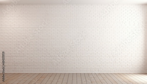 contemporary minimalist white wall in an empty hall