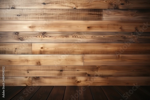 Vacant and bare timber backdrop, sophisticated wooden setting for design.