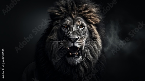 a lion with a mane © Aliaksandr Siamko