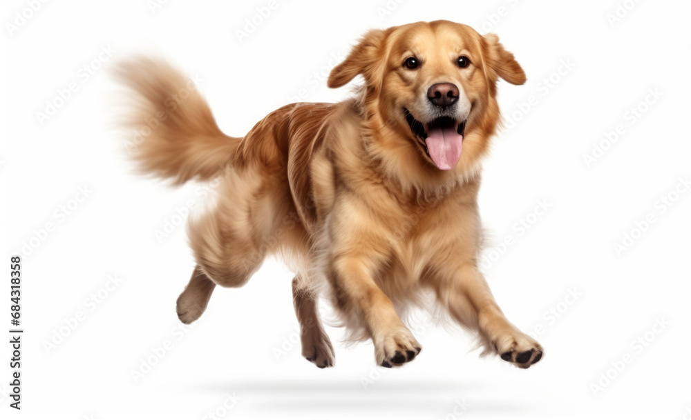 Obraz premium golden retriever isolated on white