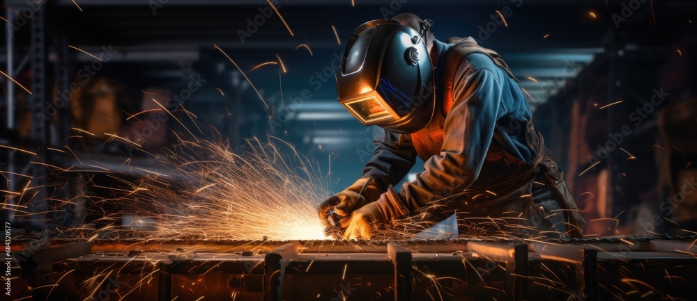 welder at work welder at work