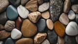  flat river stone texture, Rock wall, Colorful stone background 