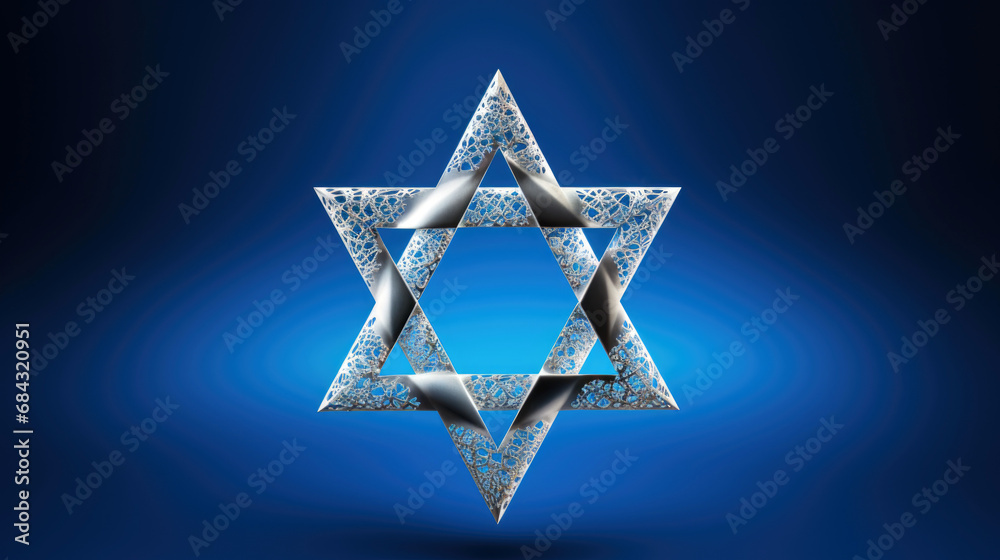 yom kippur and star of David on a blue background yom kippur and star of David on a blue background
