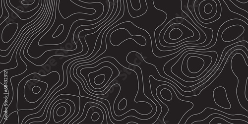 Abstract background of the topographic contours map with geographic line map .Imitation of a geographical mountain reliefs background .vector illustration of topographic line contour map design .