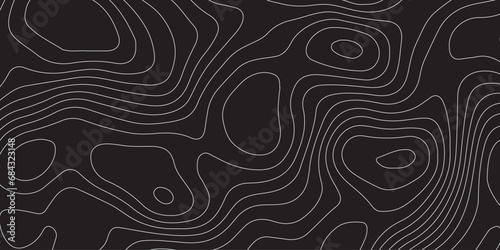Abstract background of the topographic contours map with geographic line map .Imitation of a geographical mountain reliefs background .vector illustration of topographic line contour map design .