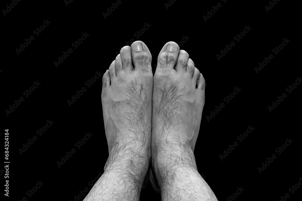 Fototapeta premium Feet of a man