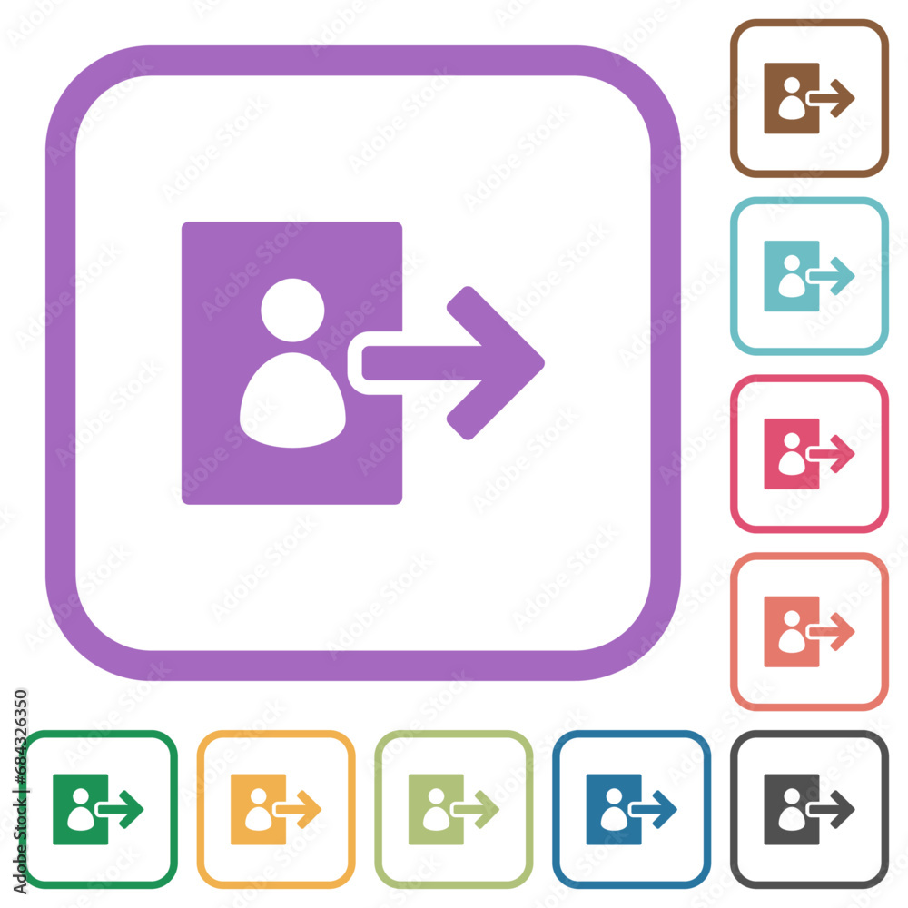User logout solid simple icons User logout solid simple icons