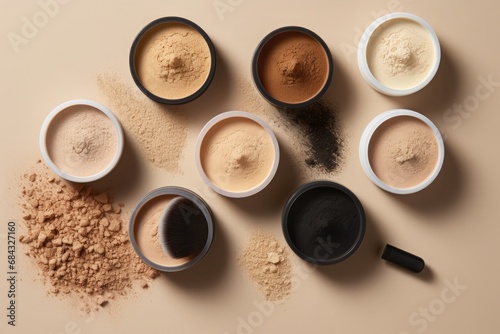 Different types of face powder