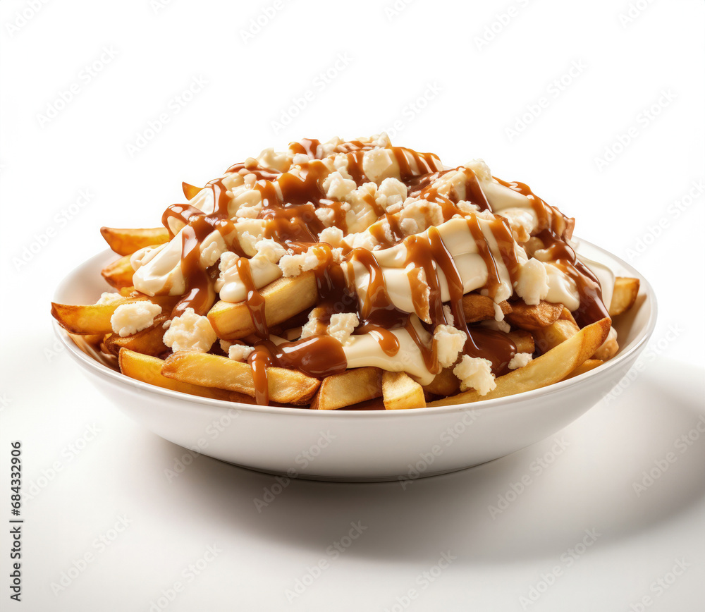 A poutine portion isolated on white background –s 150 A poutine portion isolated on white background –s 150