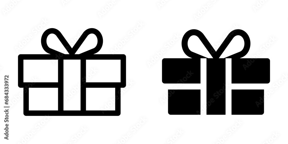 gift icon. flat design vector illustration for web and mobile