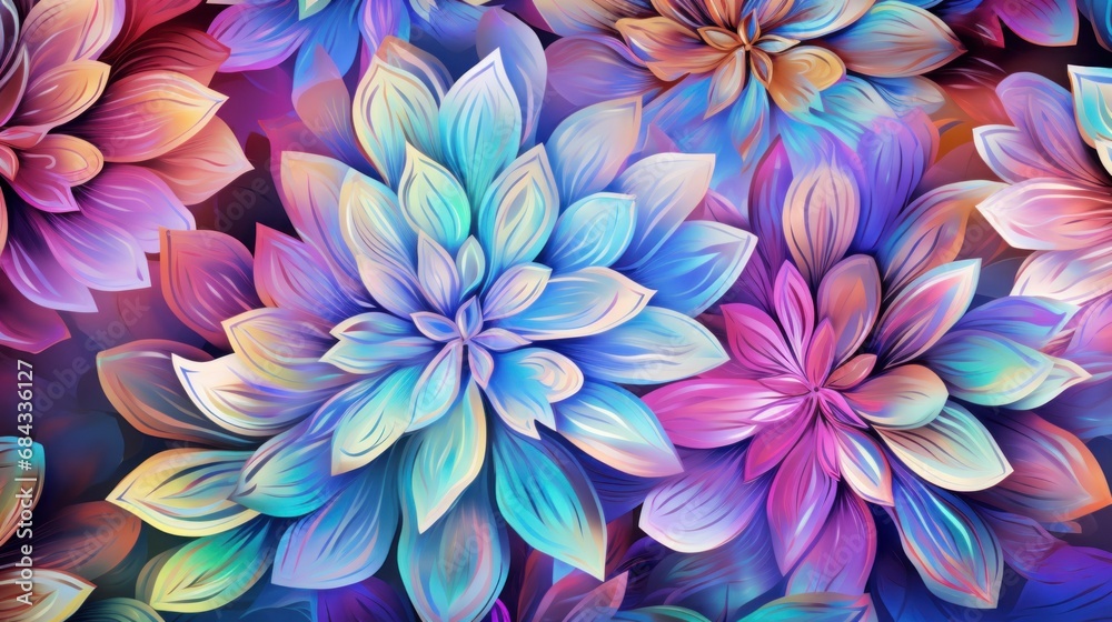 A close up of a bunch of colorful flowers A close up of a bunch of colorful flowers