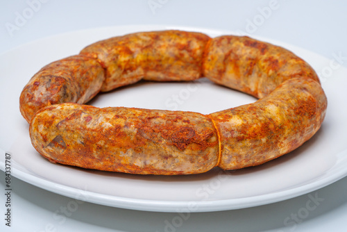 Traditional Georgian sausage Kupati, mainly produced in the Mingrelia region