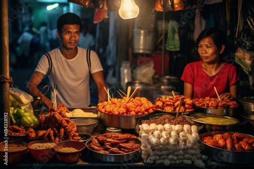 Vibrant Filipino Street Food: Isaw, Balut and Fish Balls