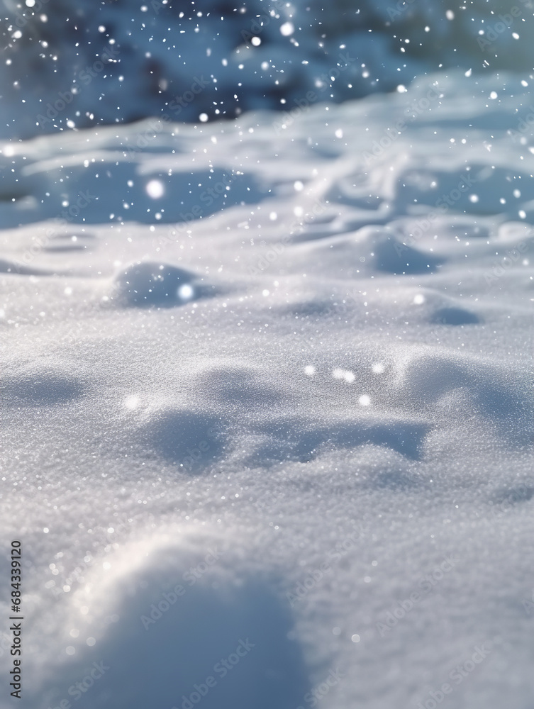 A large pile of snow over a foot and half