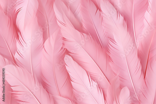 Pink feather pattern