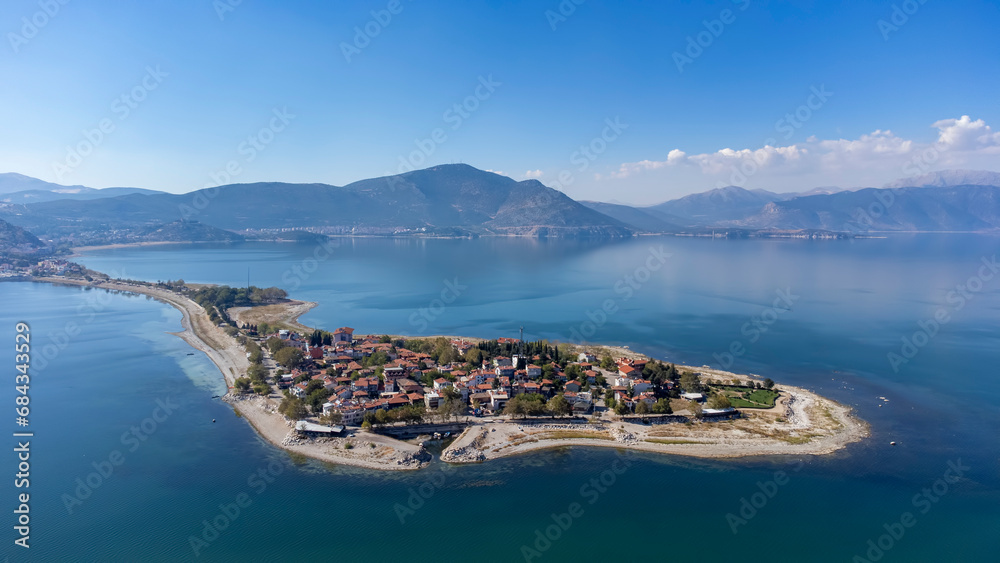 Lake Egirdir of Turkey is situated in the Isparta province. It is also known as the 'seven colored lake' due to its daily and seasonal differentiations in its color.
