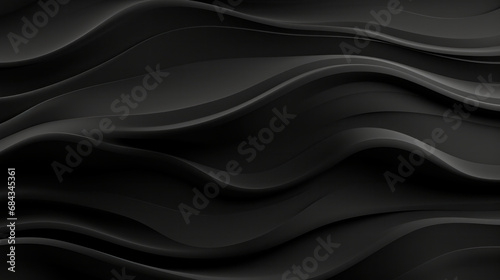 Sleek black waves undulate, a fluid dance of elegant minimalism