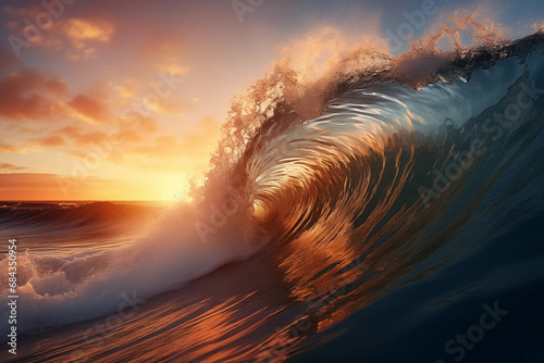 Ocean Wave Crashing © corey