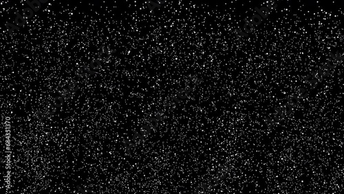 snow falling, winter background, seamless loop, transparent alpha channel available