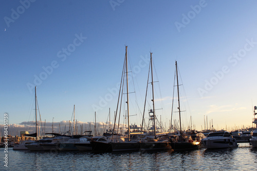 yachts in the harbor © Iryna