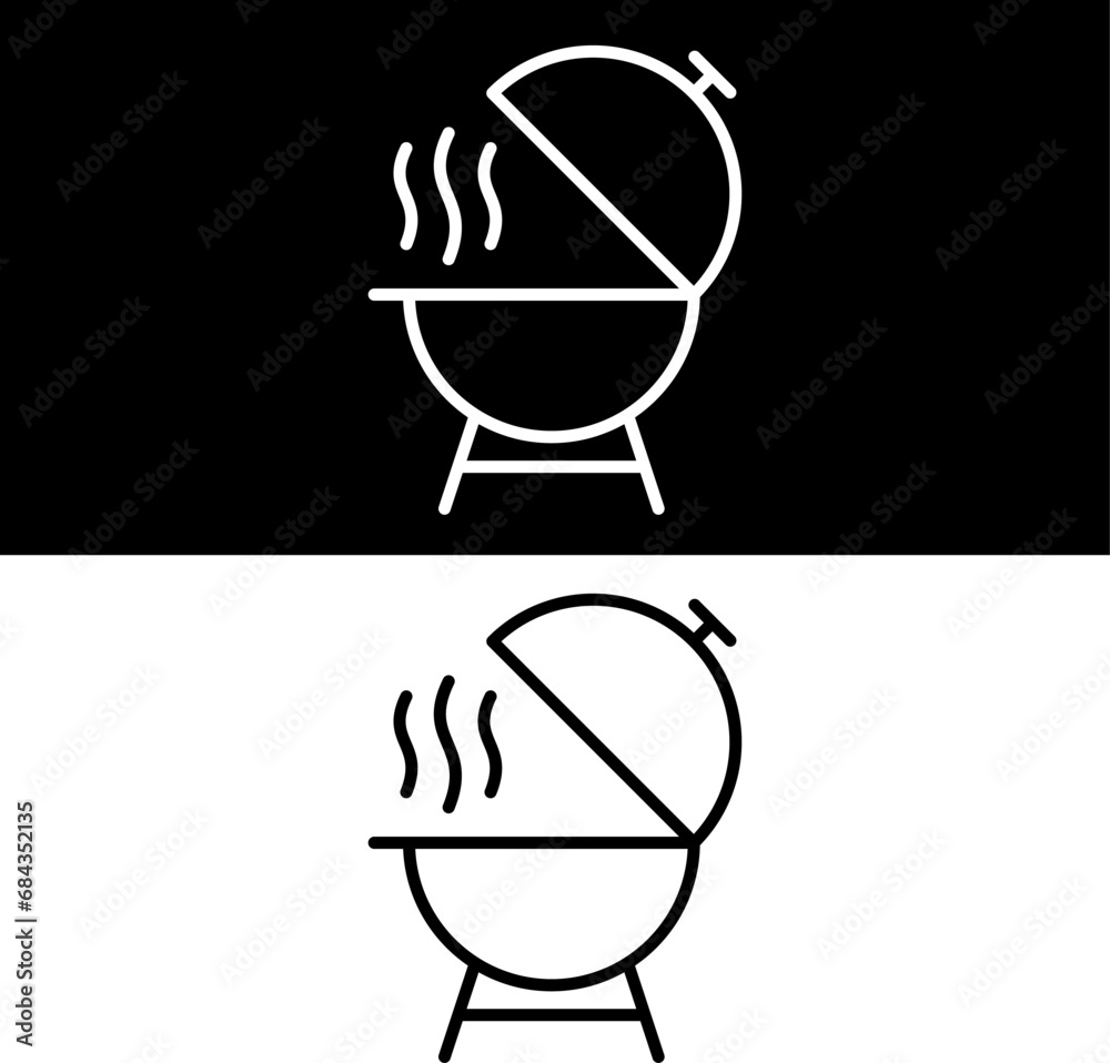 Grill icon, Barbeque Icon Vector Design Grill icon, Barbeque Icon Vector Design