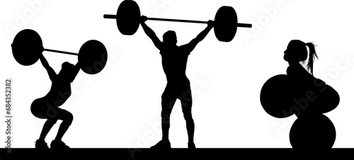 pesas, gym, vector, olimpiadas photo