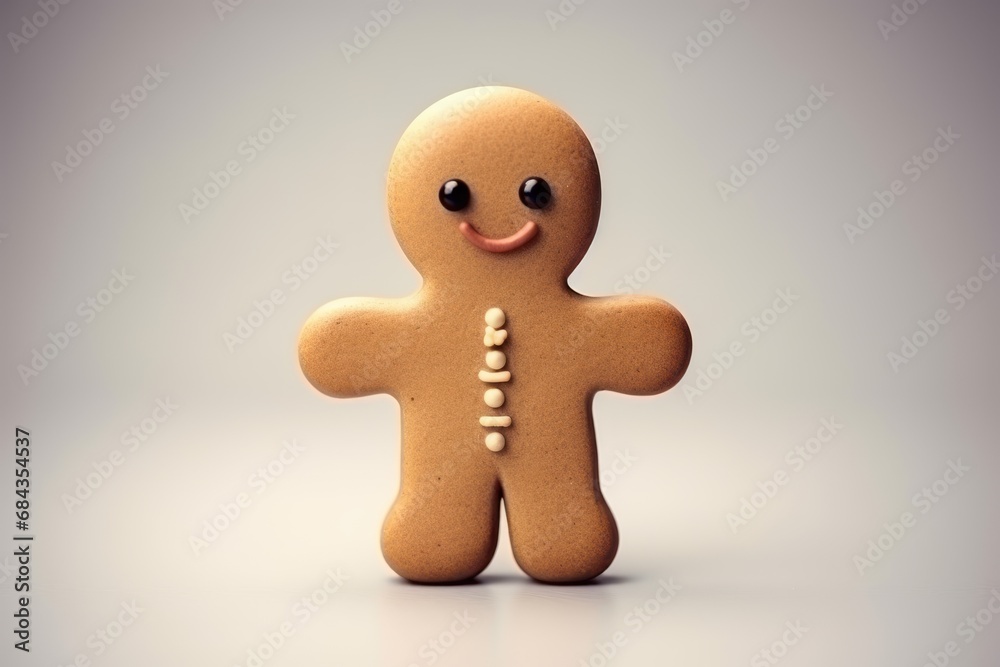 Gingerbread man on a white background. Christmas and New Year concept Gingerbread man on a white background. Christmas and New Year concept