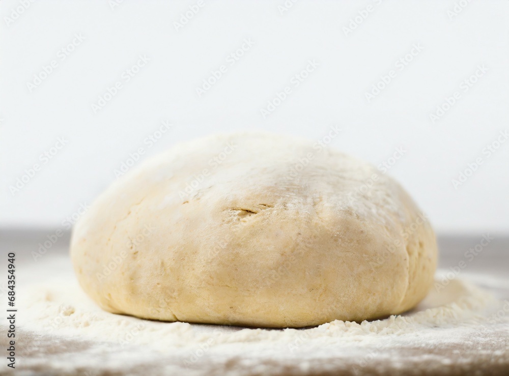 Isolated bread bun, baking concept, white background