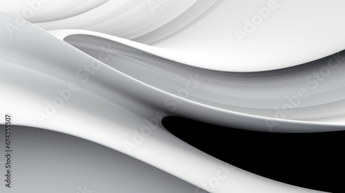 Abstract 3D Modern Black and White Background [300DPI]